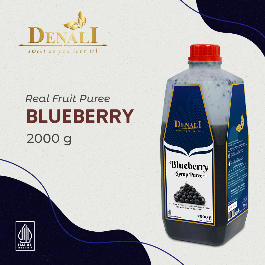

Denali Puree - Blueberry Puree Smoothies Minuman Konsentrat Buah