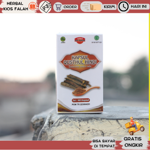 Kapsul Qusthul Hindi Ath-Thoifah isi 60 kapsul