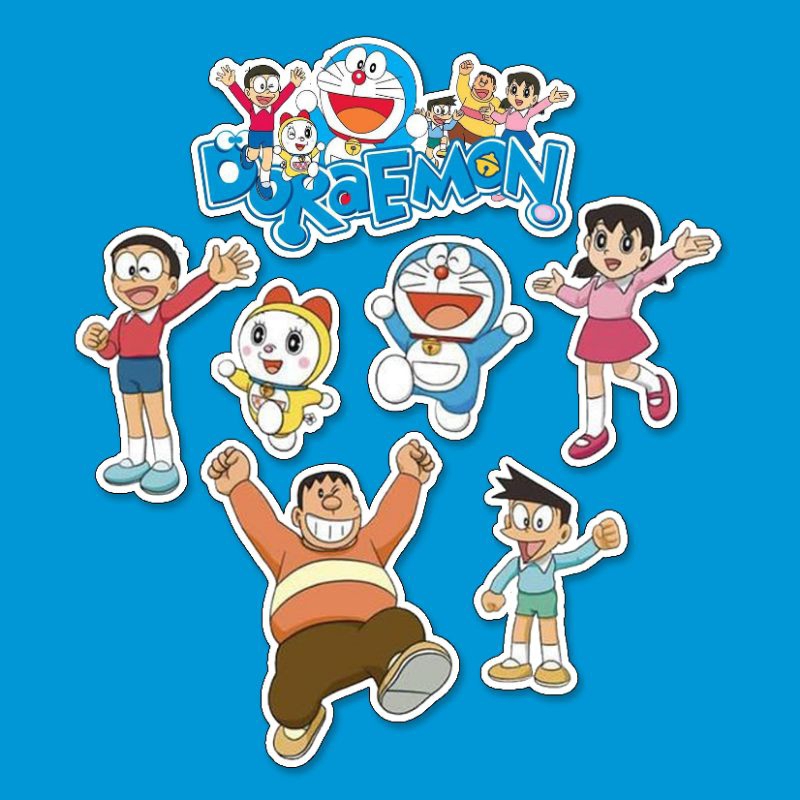 

Stiker Aesthetic Bahan Vinil Doraemon and Friends Series