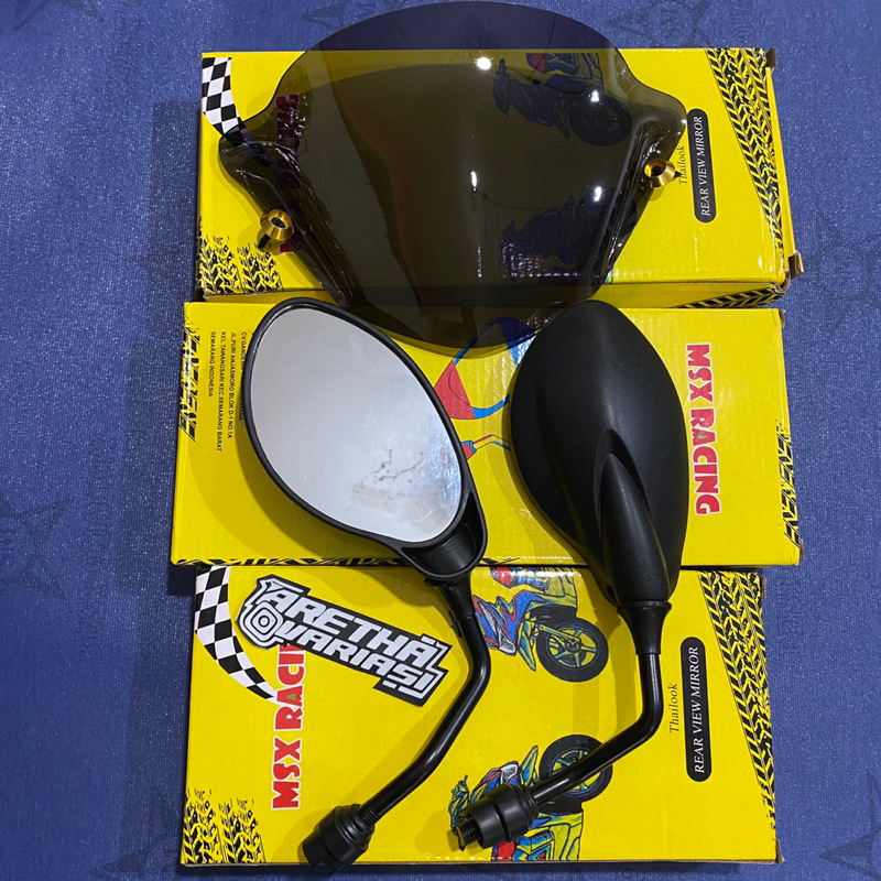 Spion X1 Honda paket dengan Visor Beat Karbu
