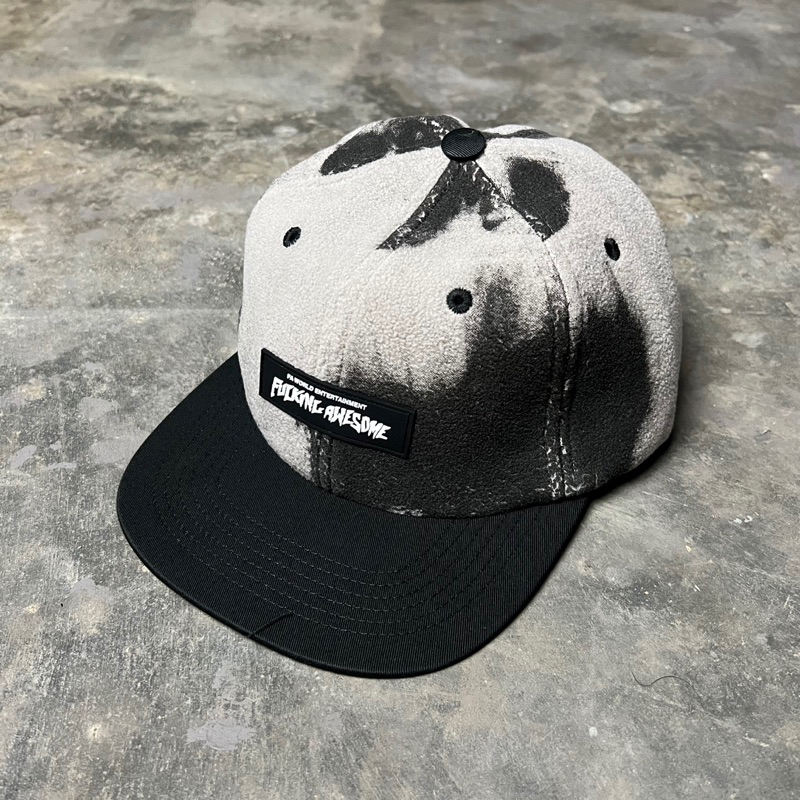 Fucking Awesome Burn Face Flece Cap Black - Original 100%