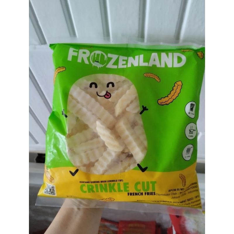 

Frozenland Crinkle Cut Kentang Goreng uk 500 gr