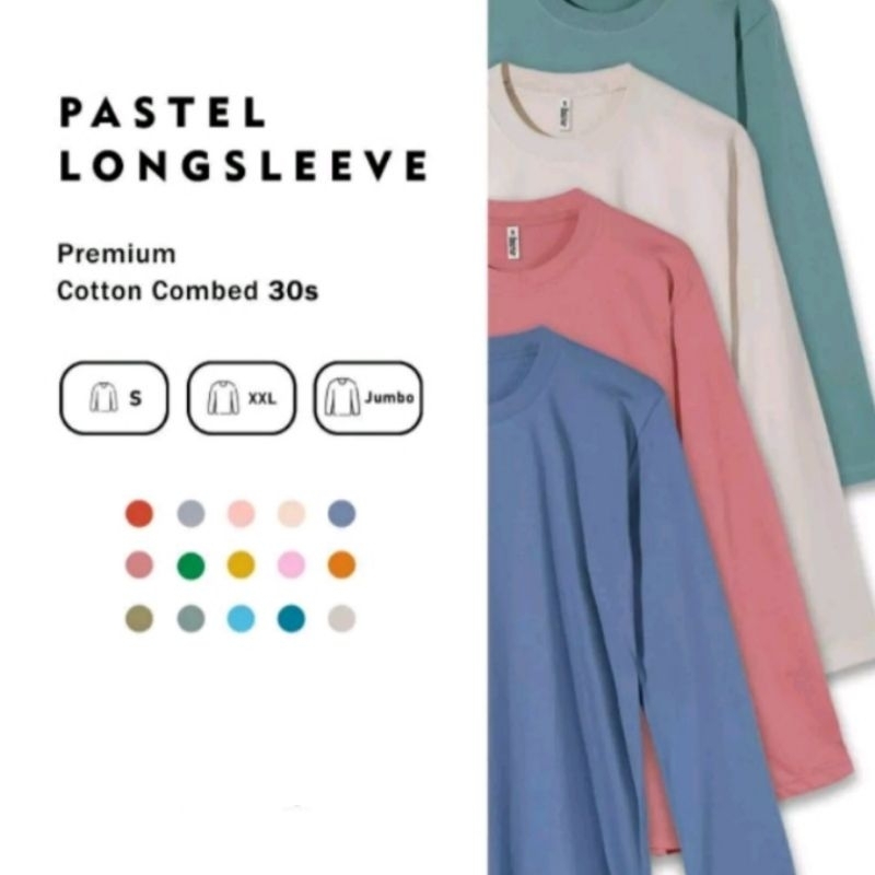 Kaos Lengan Panjang Combed 30s