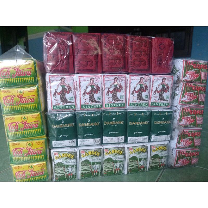 

(6 Pcs) Teh Racikan Premium Teh Jawa,Teh 999, Teh Dandang, Teh Gopek, Teh Gardoe,Teh Sintren