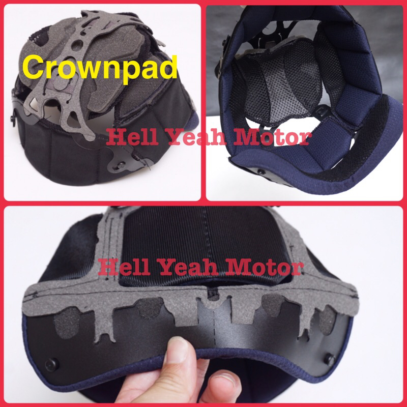 Crownpad Arai Rx7x Vector X XD Astro GX Crown pad Busa Atas Arai