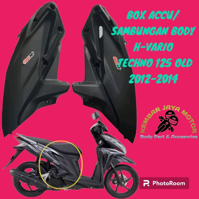 box accu sambungan body vario techno 125 old 2012-2014