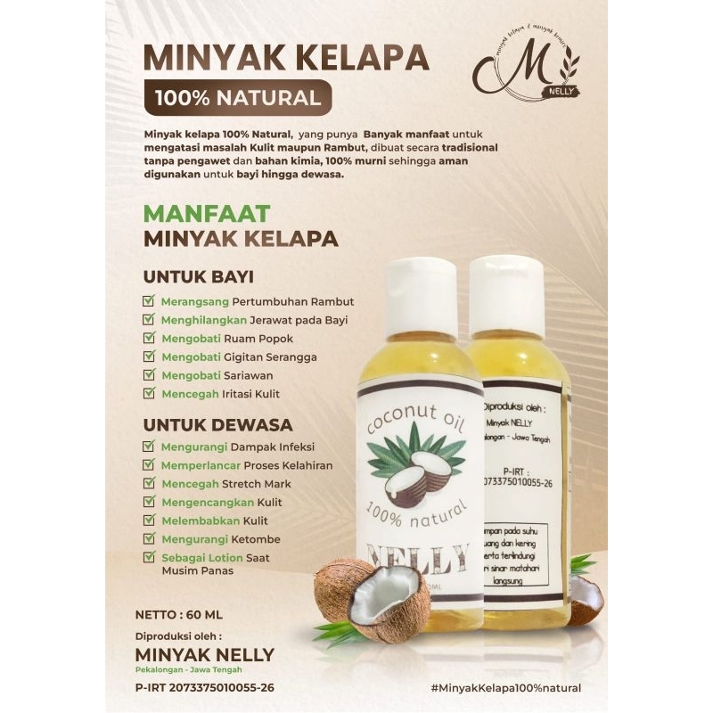 

Minyak Kelapa Asli 100% (Tanpa Campuran)