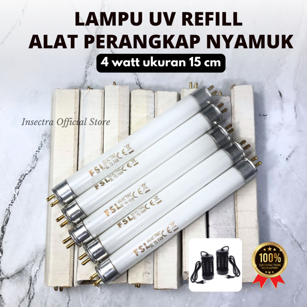 Lampu Perangkap Nyamuk 4 watt 4w T5 FSL YONGXIN KRISBOW Insect Killer