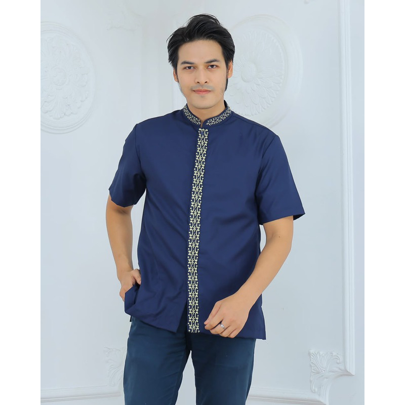 BAJU KOKO PRIA TOYOBO MOTIF BORDIR SIMPLE