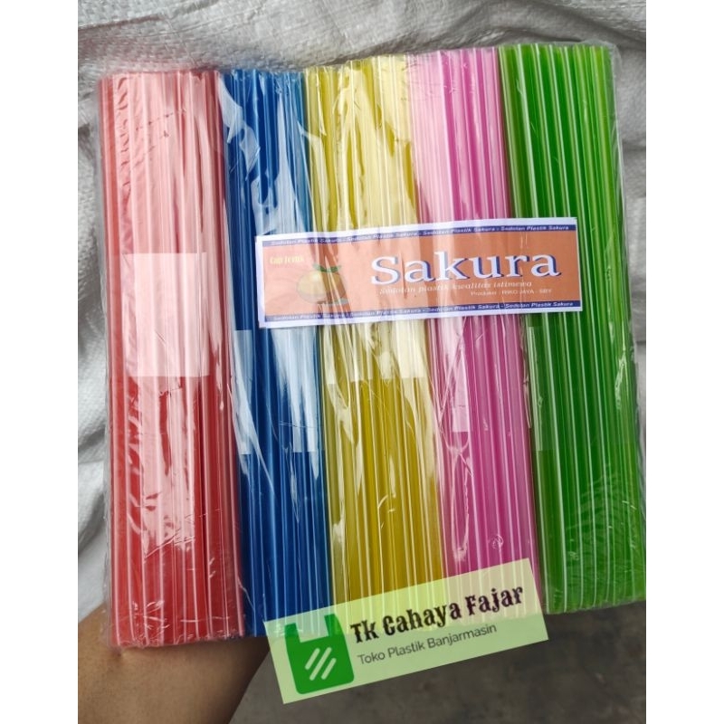 Sedotan Es Limun Teh Sedotan Murah Sakura 100gram