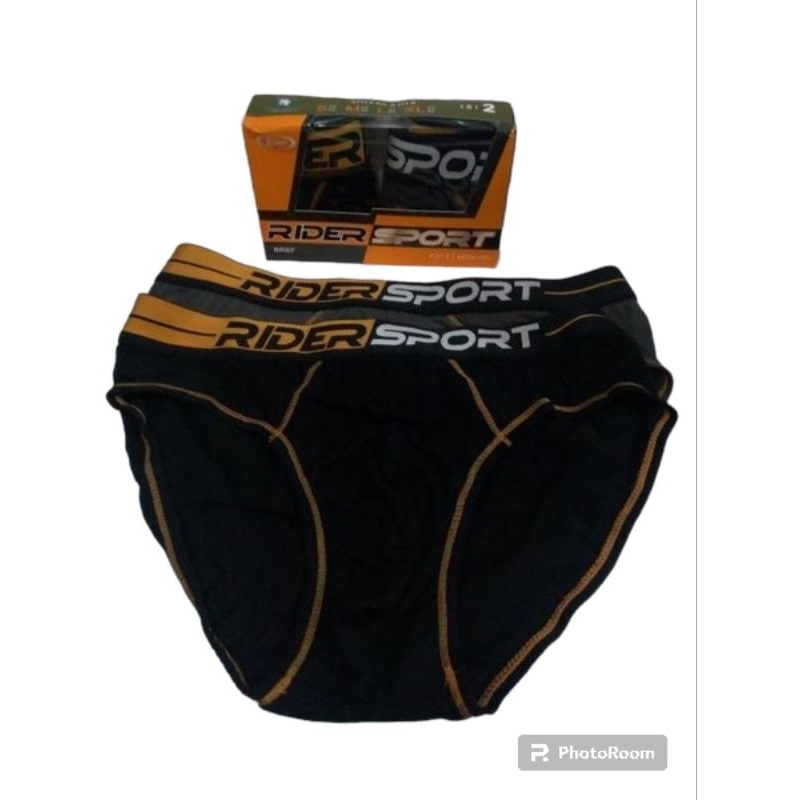 CELANA DALAM PRIA RIDER SPORT R 371 B 1 KONTAK ISI 2PCS CELANA DALAM RIDER