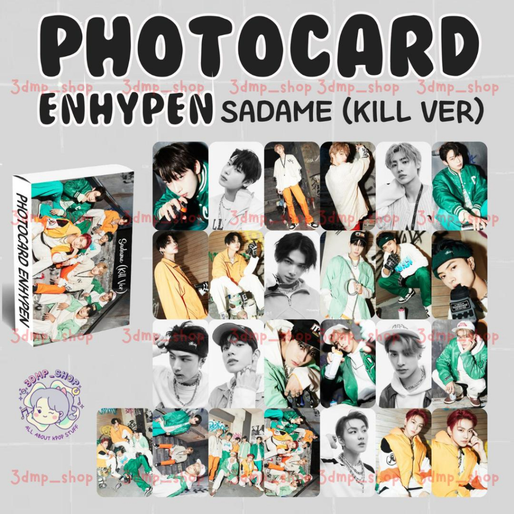 [25 lembar] photocard lomocard photo card enhypen sadame half blood charybdis single you lost found