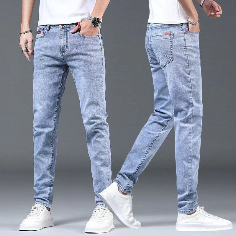 Celana jeans panjang pria slimfit stretch jens skinny pensil cowok celana denim dewasa laki laki jin