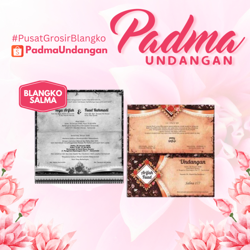 Blangko Undangan Salma 177 | Padma Undangan