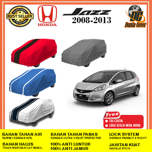Cover Mobil Honda Jazz S, RS GE8 MMC 2008, 2009, 2010, 2011, 2012, 2013 Anti Air Waterproof Outdoor,