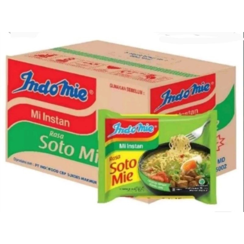 

mie instan Indomie soto 70gr per karton