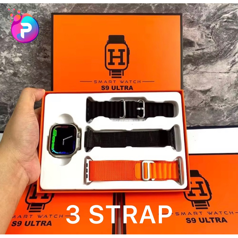 SmartWatch Ultra 9 Free 3 Strap Bluetooth Call
