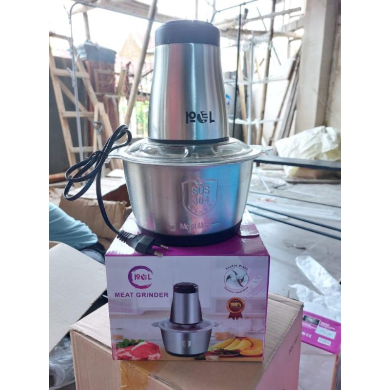 Blender Stainless Blender Daging Chopper Daging Meet Grinder Kapasitas 2 Liter Blender Super Tajam