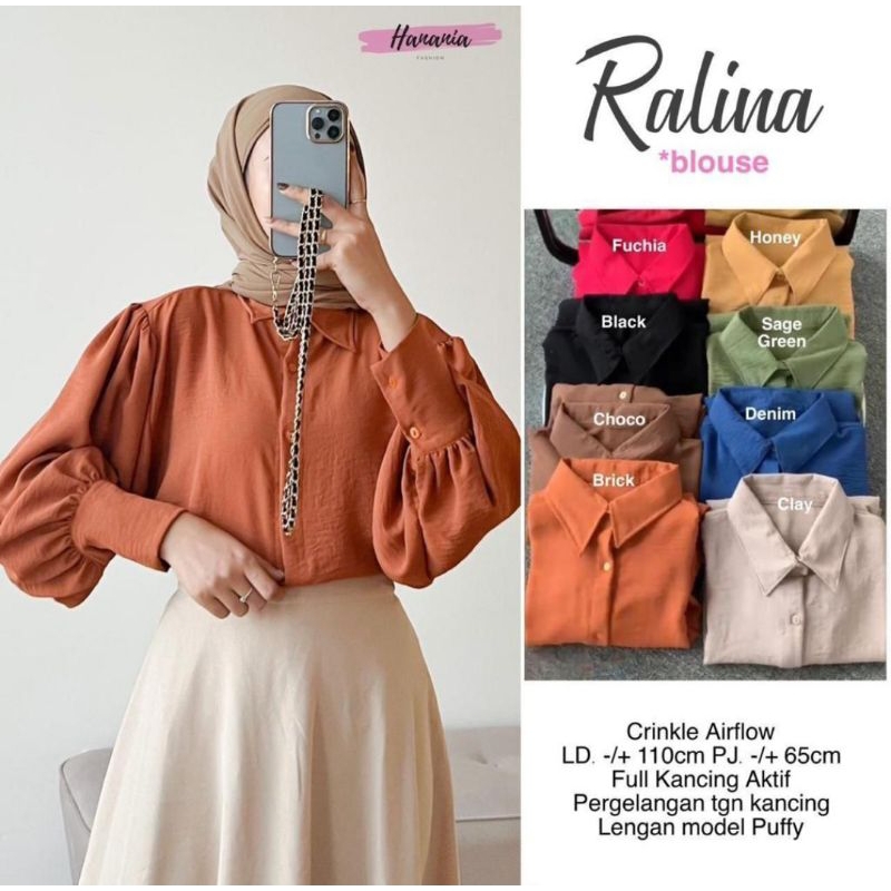 Ralina Blouse Baju Atasan Wanita