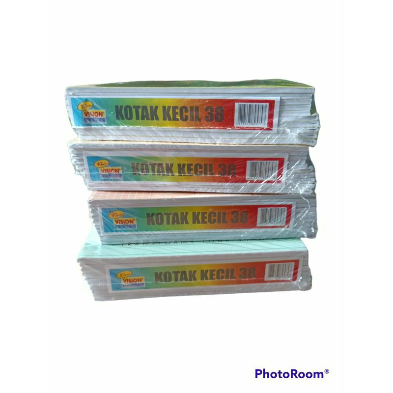 

buku tulis VISION kotak kecil 38 lembar 1pack/10pcs