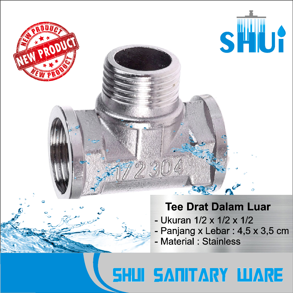 Tee Drat Dalam Luar stainless