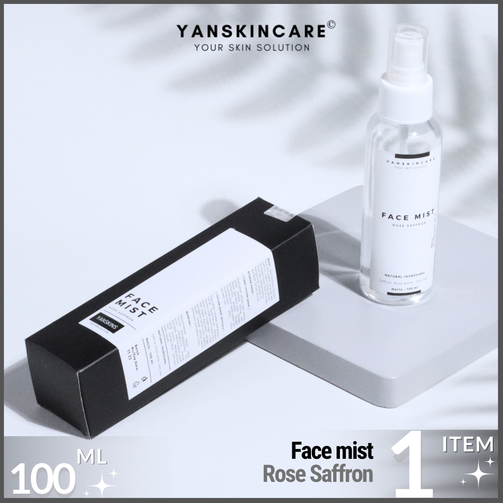 FACE MIST SPRAY ROSE SAFFRON 100 ML BY YANSKINCARE