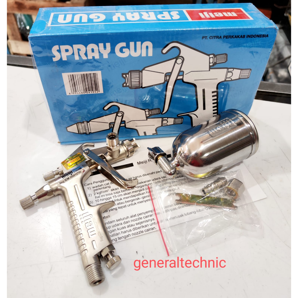 Spray Gun R3 Meiji Reg TW Spray Gun Meiji R3G Tabung Atas 200cc