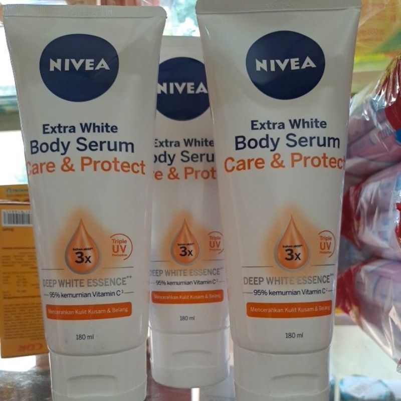 nivea body serum care & protect