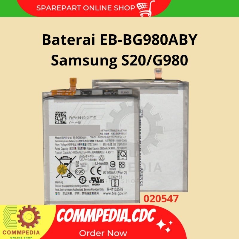 Baterai Samsung S20/G980 EB-BG980ABY