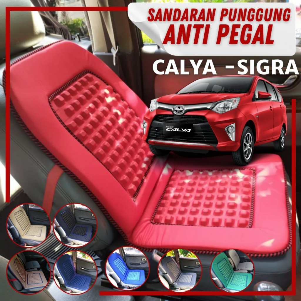 Sandaran Punggung Bantalan Alas Duduk Cover Jok Kursi Empuk Mobil Calya Sigra