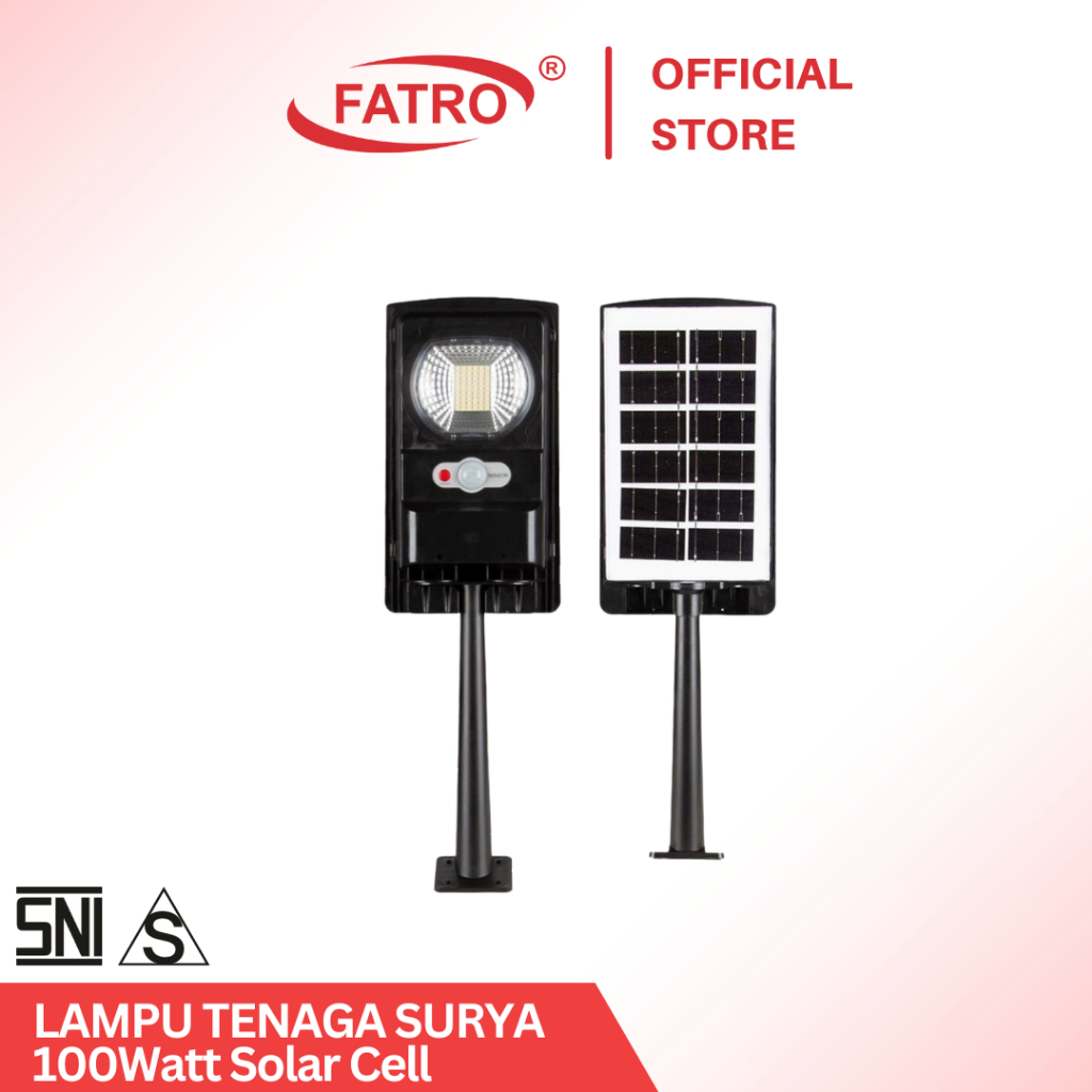 FATRO LAMPU TENAGA SURYA 100Watt Solar Cell Solar Panel Waterproof / LED TENAGA SURYA