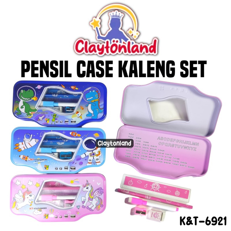 

Kotak Pensil Kaleng Whiteboard + Stationery Set Fancy Karakter / Tempat Pensil Kaleng Set KT-6921