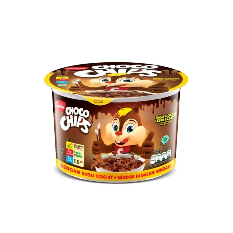 

Shimba Choco Chips Sereal Cup Susu Coklat 34g