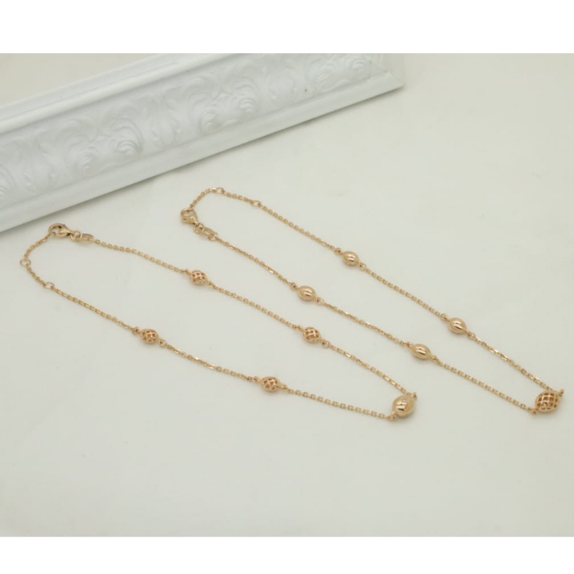 Gelang Kaki RG Cross Collection Ak220014 SDW Gold 18K