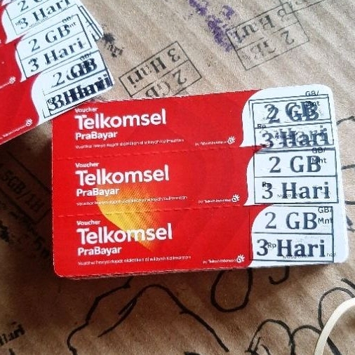 Voucher kuota Telkomsel 2GB 3 Hari Kalimantan, zona 3 varian baru
