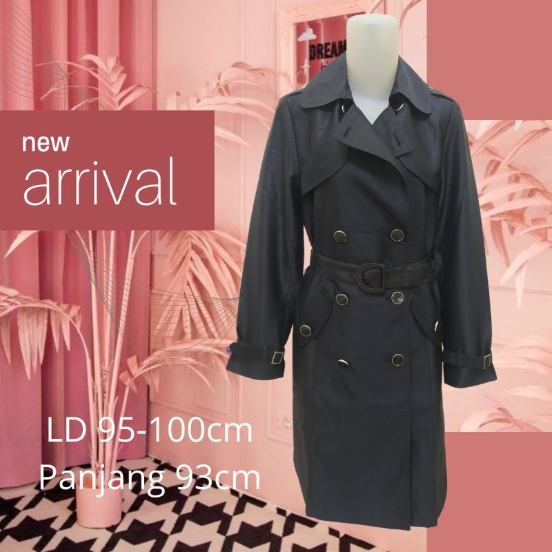 Blazer coat fashion long wanita Korea fullfuring katun