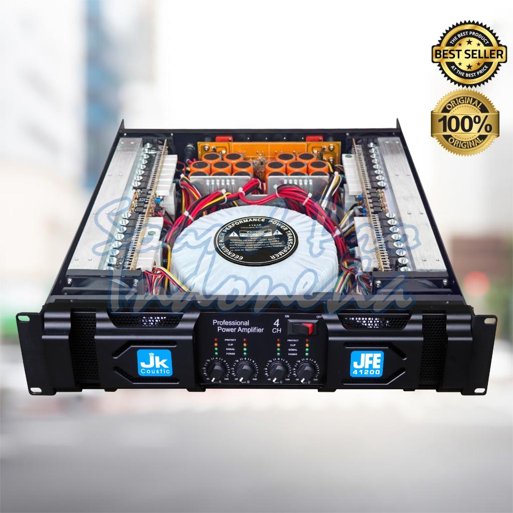 Power amplifier 4 chanel Jk coustic JFE 41200 4 x 1200 watt