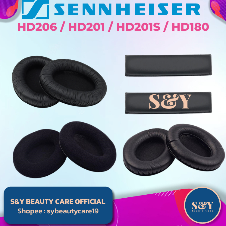Bantalan Busa Sennheiser HD206 / HD201 / HD201S / HD180 Earpad Earcup Ear Pad Cup Cushion Foam Spons