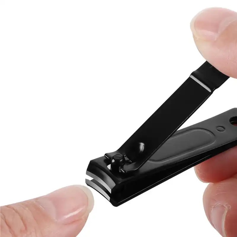 ED - GUNTING KUKU STAINLESS STEEL HITAM DOFF SUDUT MIRING LANCIP TAJAM-2