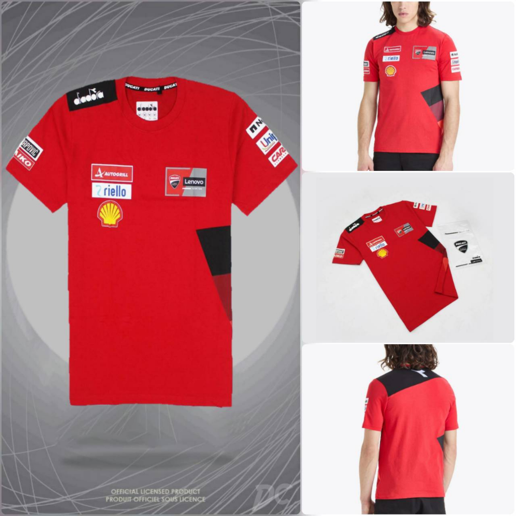 KAOS DUCATI DIADORA RACING LENGAN PENDEK GRADE ORIGINAL TEE TEES TSHIRT FORMULA 1