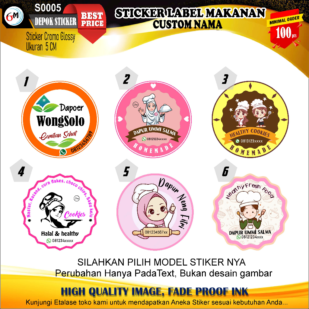 

CETAK STIKER LABEL MAKANAN