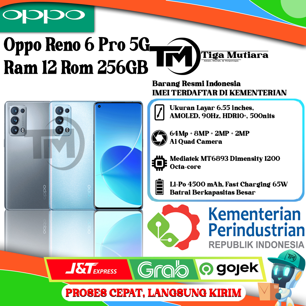 Oppo Reno 6 Pro 5G Ram 12 Rom 256GB