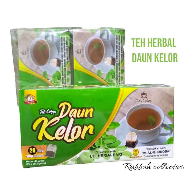 

Minuman sehat teh celup herbal antioksidan daun kelor Al ghuroba