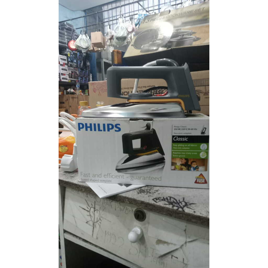SETRIKA PHILIPS ELECTRIC DRY IRON CLASSIC HD 1172 / PHILIPS HD1172 SETRIKA