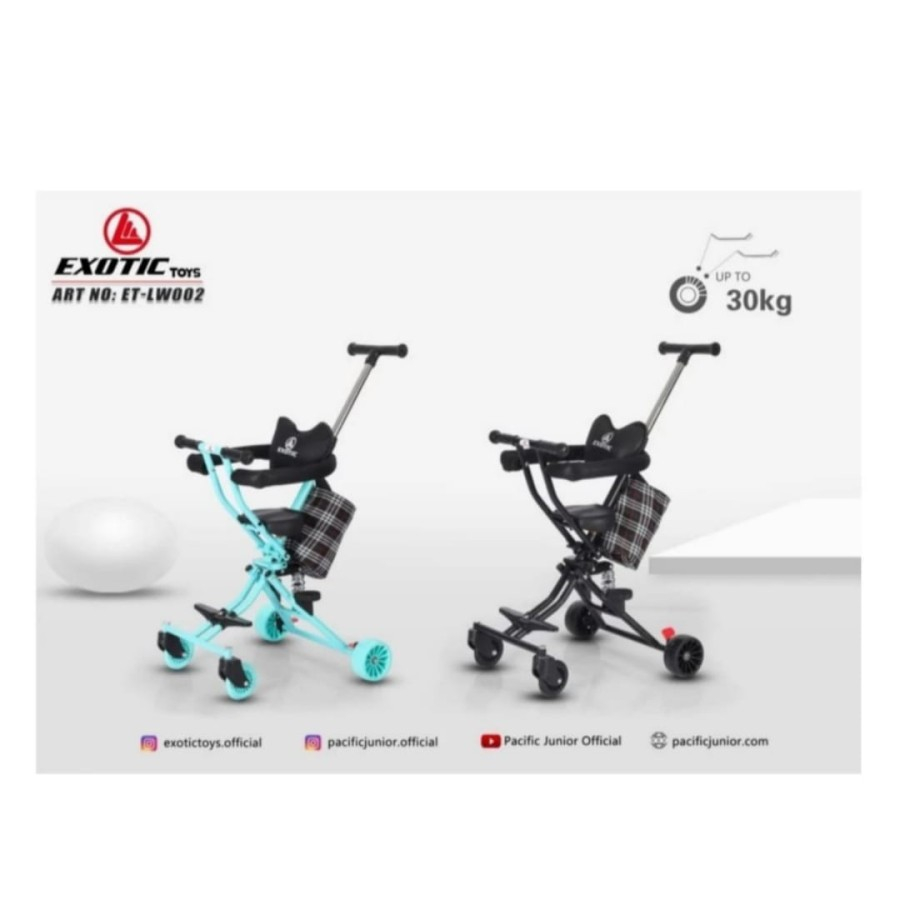 Stroller Bayi Exotic Roda 4 - Exotic LW