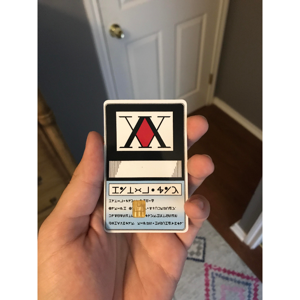 Sticker Skin Card Hunter X Hunter License for ATM / Etoll / RFID