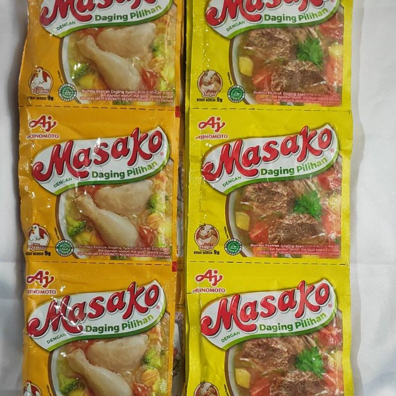 

[1 Renceng] Masako Bumbu Penyedap Rasa Ayam dan Sapi