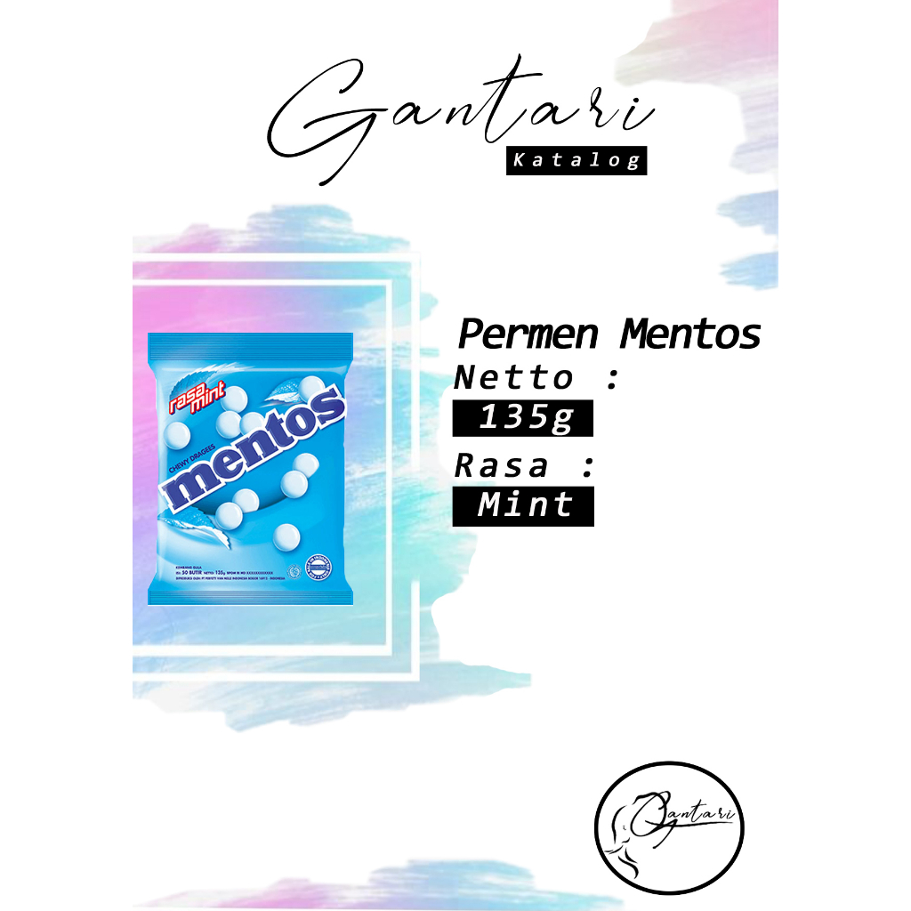 

Mentos Permen Rasa Mint 135 g isi 50 Butir/Pack