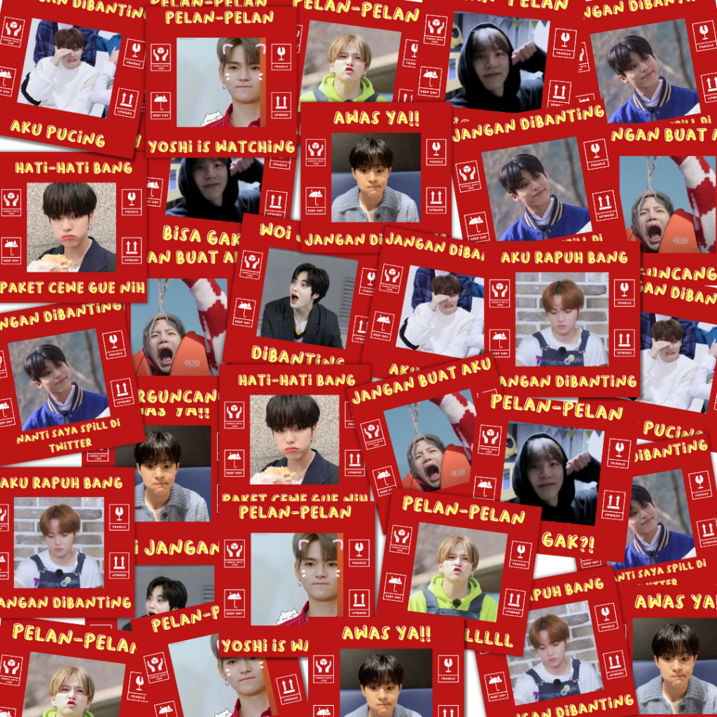 [20 pcs] STICKER FRAGILE TREASURE KPOP || STIKER PAKET IDOL KOREA GLOSSY DOFF FREEBIES