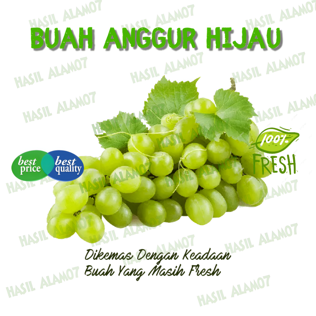 Buah Anggur Hijau Segar 1kg